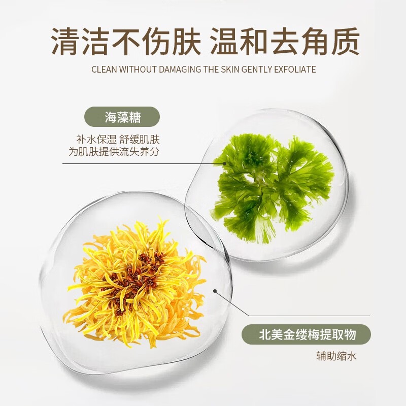 清潔不傷膚，溫和去角質